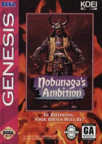 Nobunaga's Ambition JP Sega Mega Drive JP box art